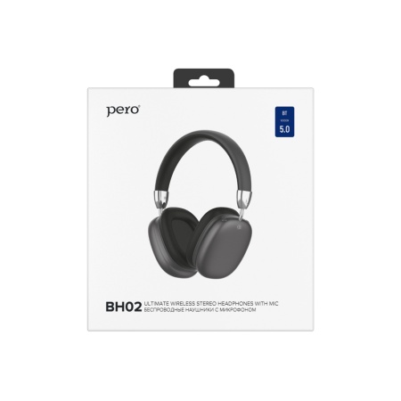 Наушники беспроводные PERO BH02, черные